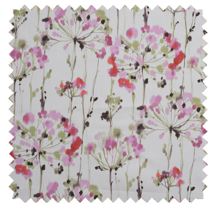 Dandelion/Painterly Floral Print - Pink