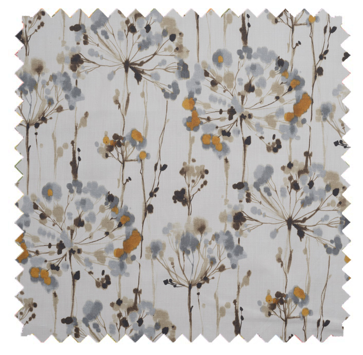 Dandelion/Painterly Floral Print - Slate