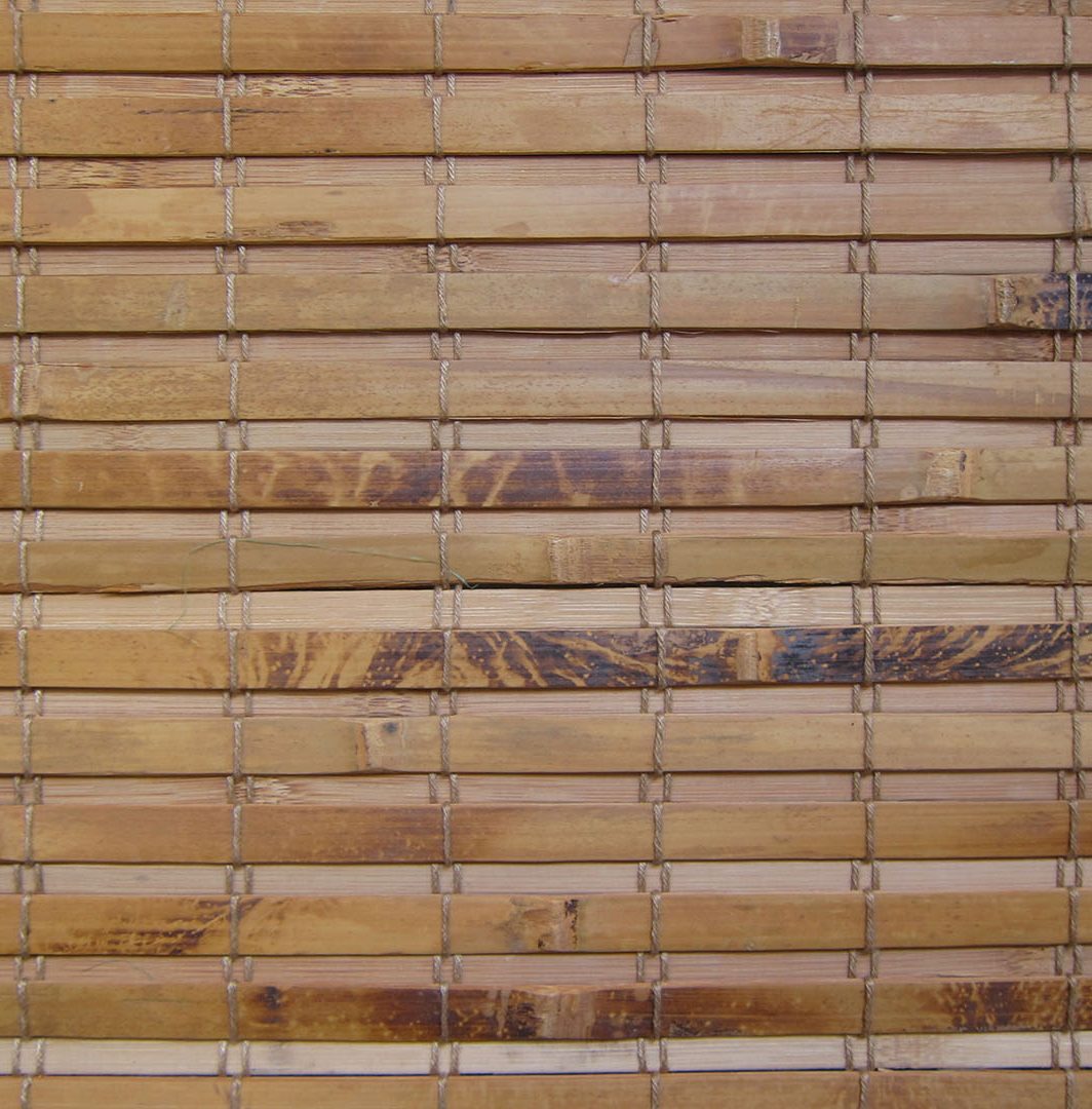 Cordless Bamboo/Woven Wood Shades - Hatteras-Camel